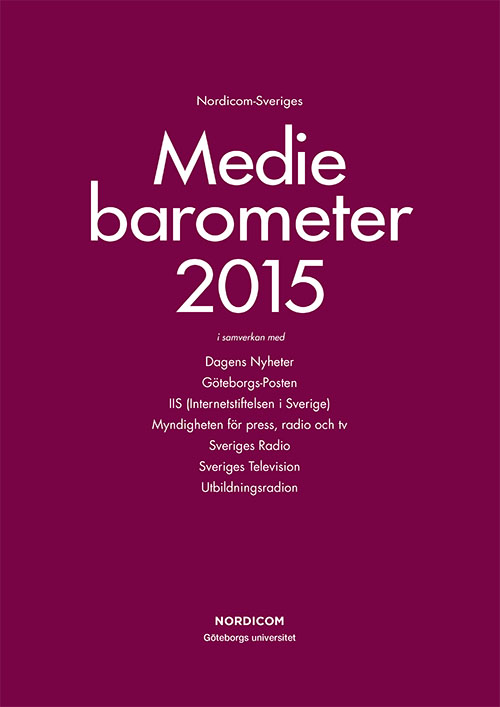 Omslag: Mediebarometern 2015
