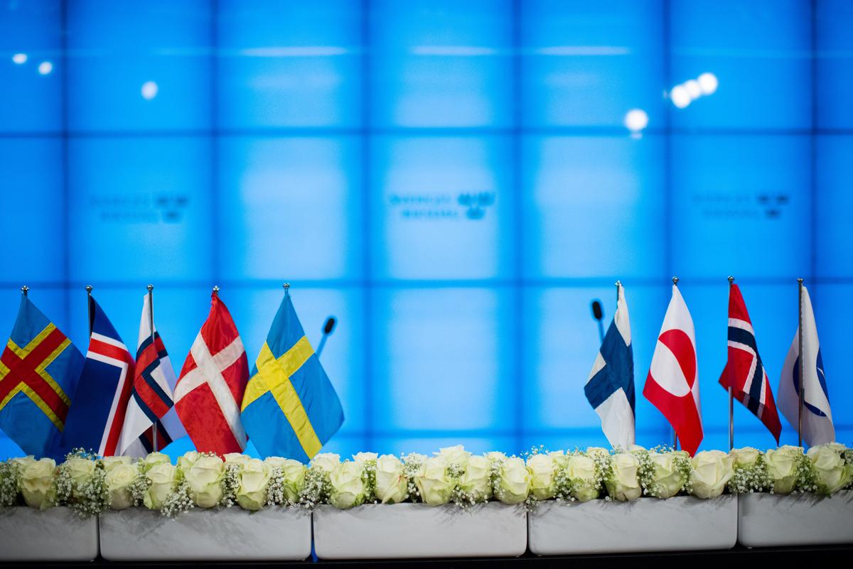 Nordic flags.