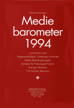 Bokomslag: Nordicom-Sveriges Mediebarometer 1994