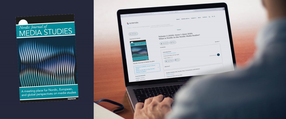 Omslag till tidskriften Nordic Journal of Media Studies
