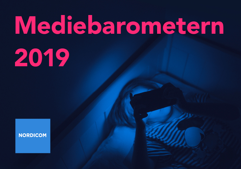 Omslag till Mediebarometern 2019