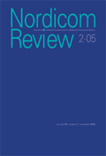 Cover of Nordicom Review 26 (2) 2005