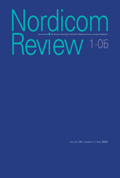 Cover of Nordicom Review 27 (1) 2006