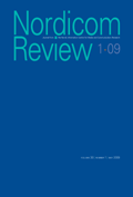 Cover of Nordicom Review 30 (1) 2009