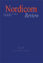 Cover of Nordicom Review Issue 18(2)