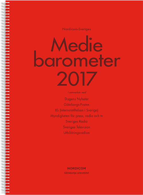 Omslag: Mediebarometern 2017