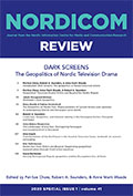 Cover of Nordicom Review 41 (Special Issue 1) 2020.