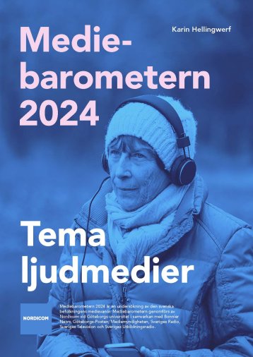 Äldre kvinna går i naturen med hörlurar